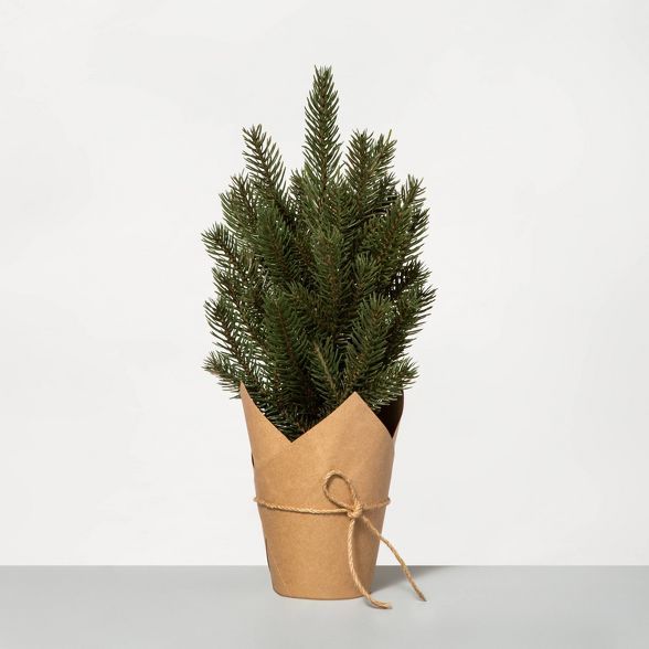 Faux Pine Tree with Craft Paper Planter - Hearth & Hand™ with Magnolia | Target