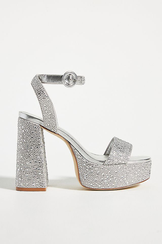 Larroudé Dolly Crystal Heels | Anthropologie (US)