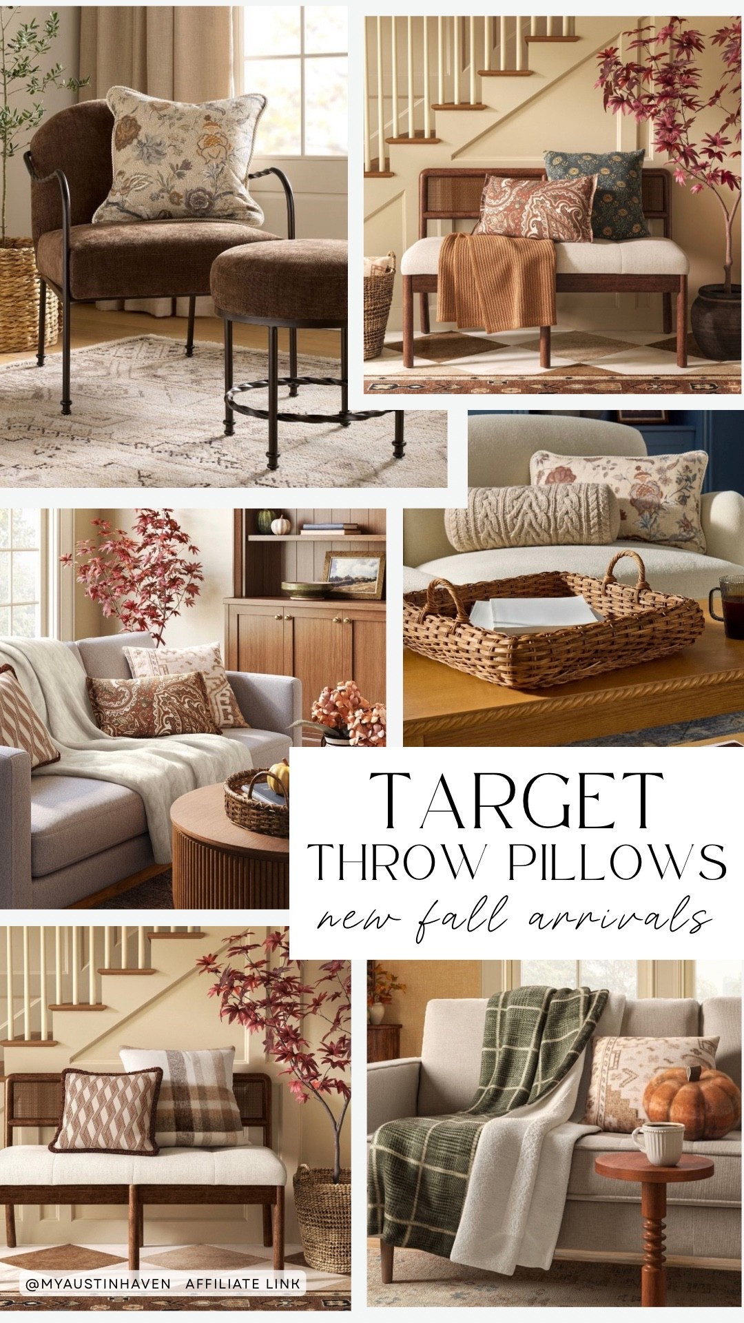 New Throw Pillows for Fall 🍁

New arrivals that will add a touch of fall warmth to any room!

Target throw, pillows, fall decor, target home, target style