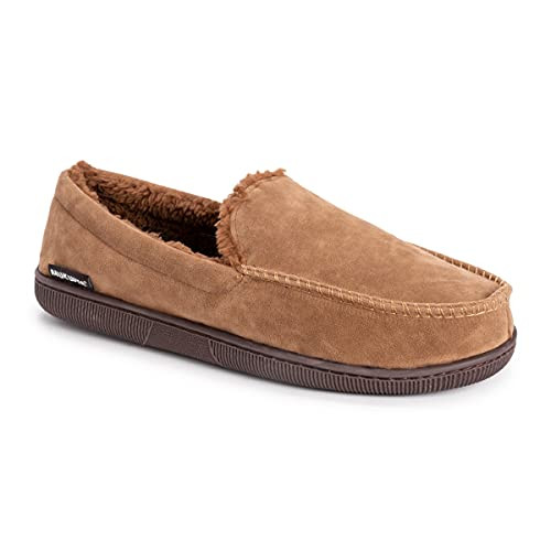 MUK LUKS mens Muk LuksÃ‚® Men's Faux Suede Moccasin Slipper, Camel, Small US | Amazon (US)