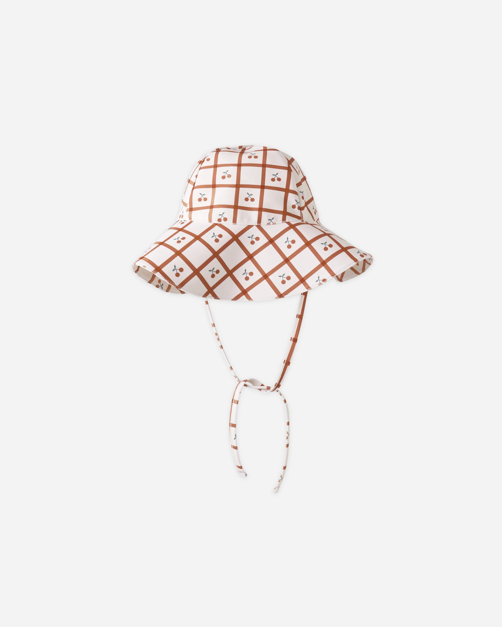 Floppy Swim Hat Cherry Check | Rylee + Cru
