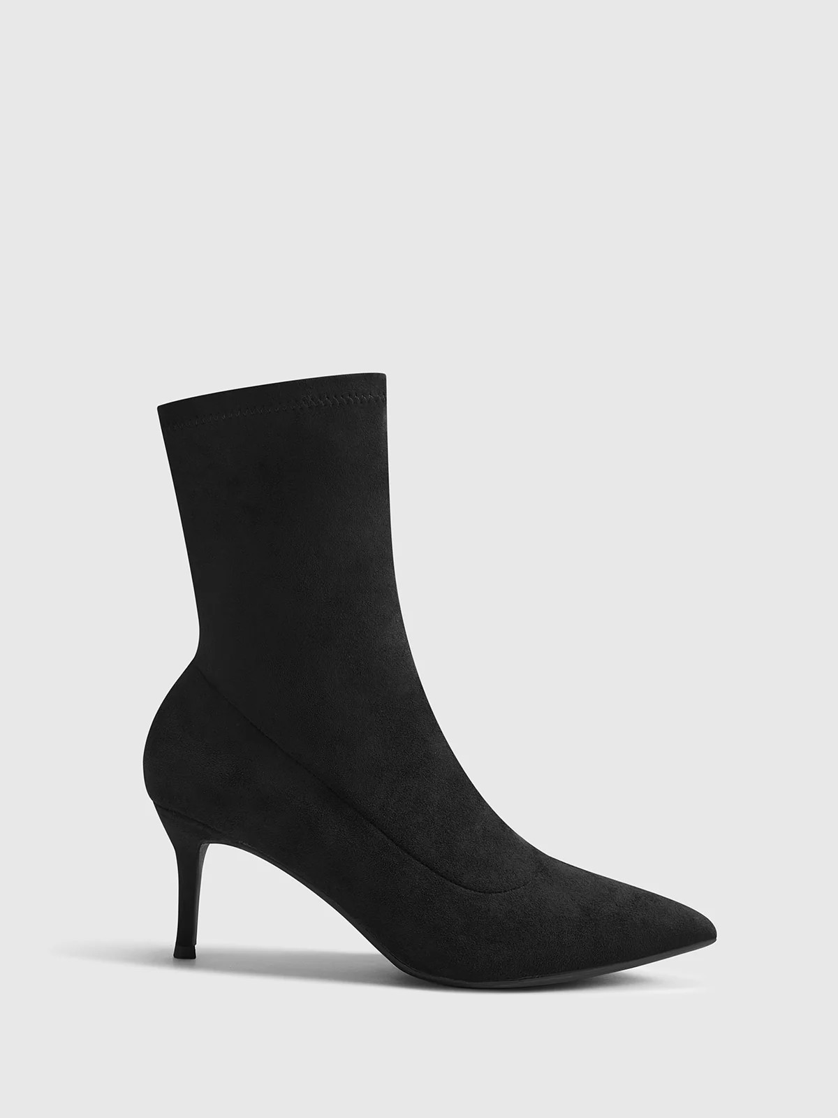 Slingback Heel Suede Ankle Boots | Commense