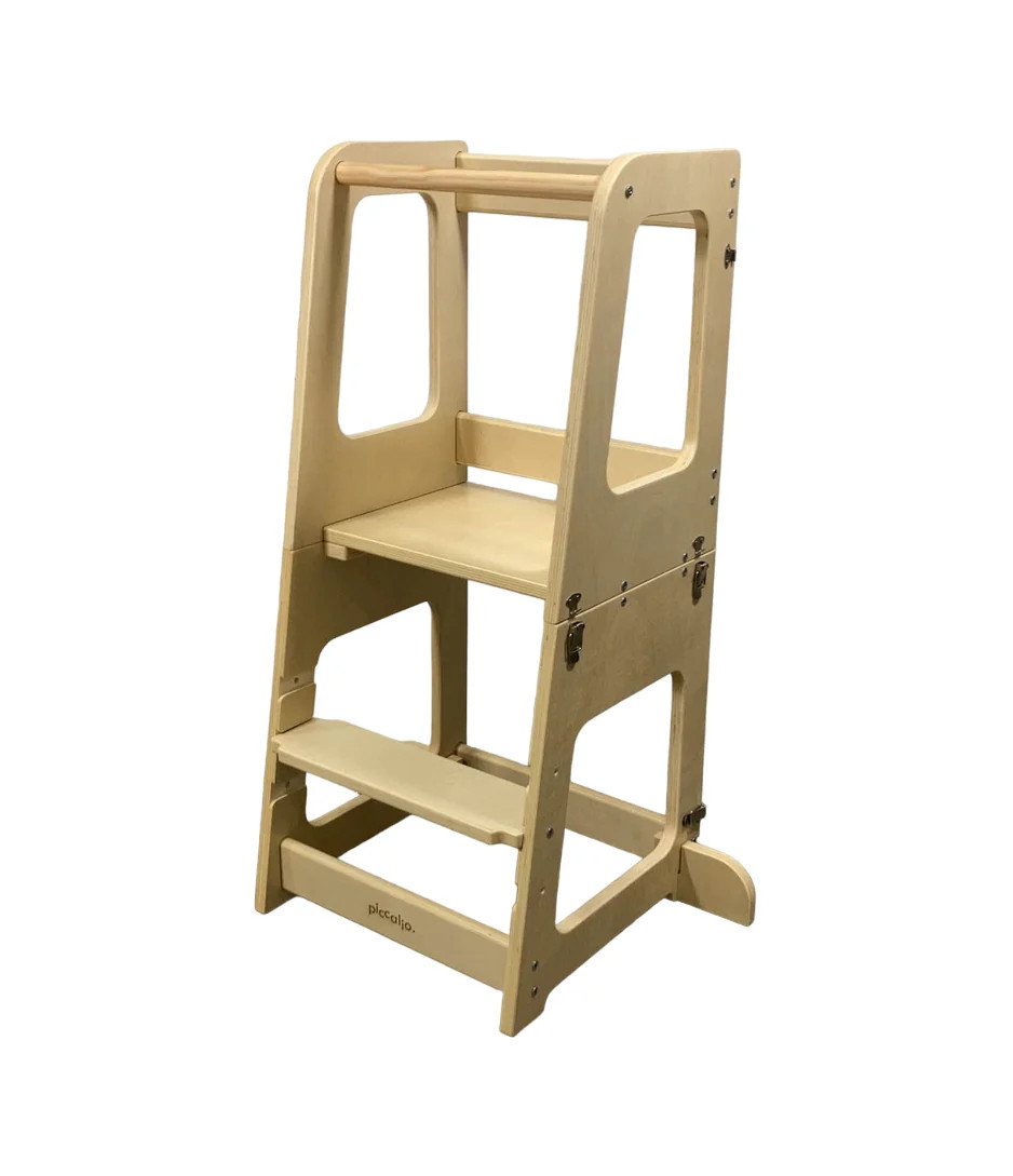 Piccalio Mini Chef Convertible Tower, Natural | GoodBuy Gear
