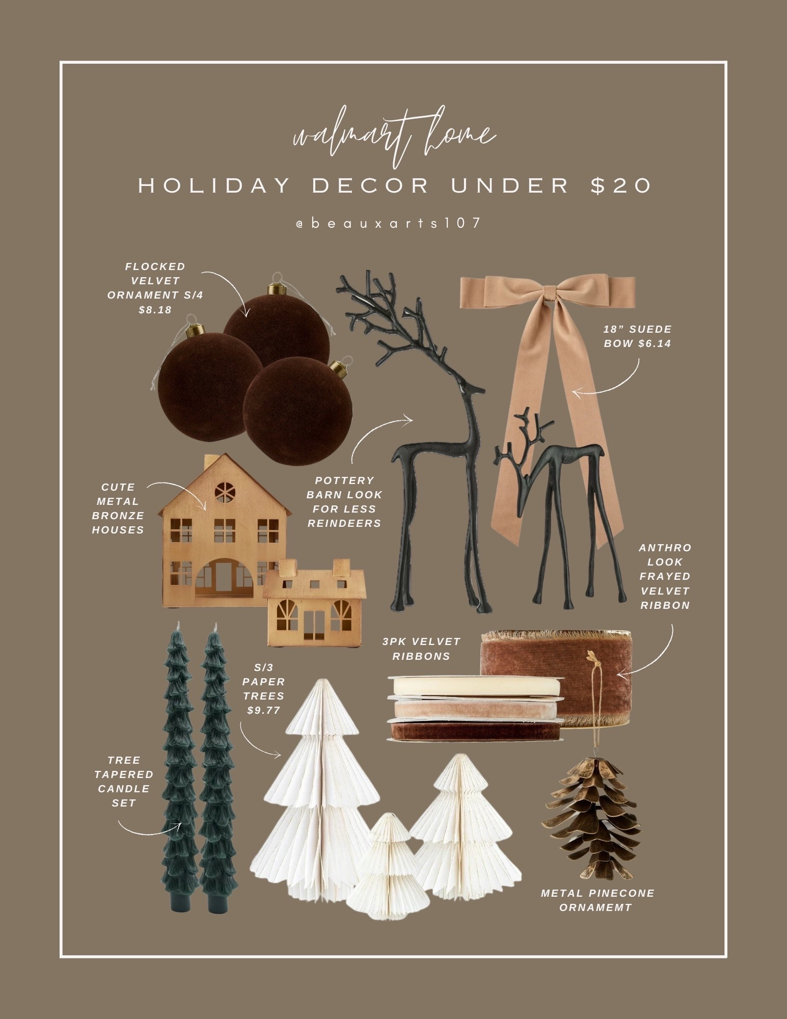 Save on these beautiful and affordable holiday decor similar to high end looks for  less! 

#LTKHoliday #LTKHome #LTKFindsUnder50