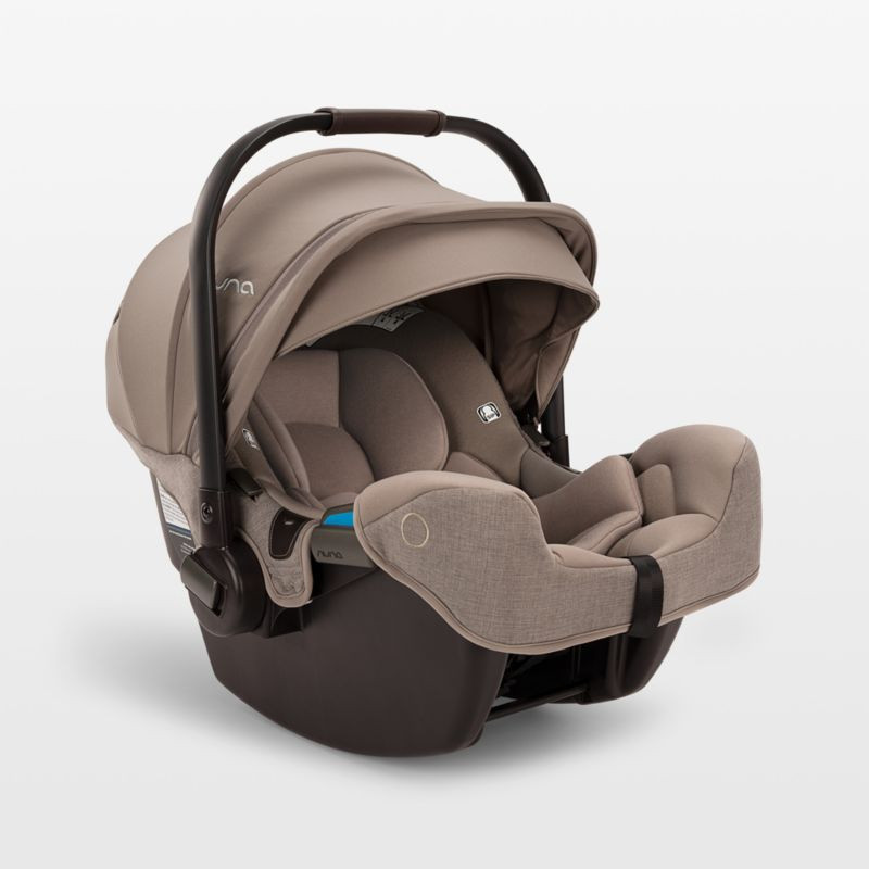 Nuna PIPA rx Cedar Brown Reclining Infant Car Seat + PIPA RELX Base + Reviews | Crate & Kids | Crate & Barrel