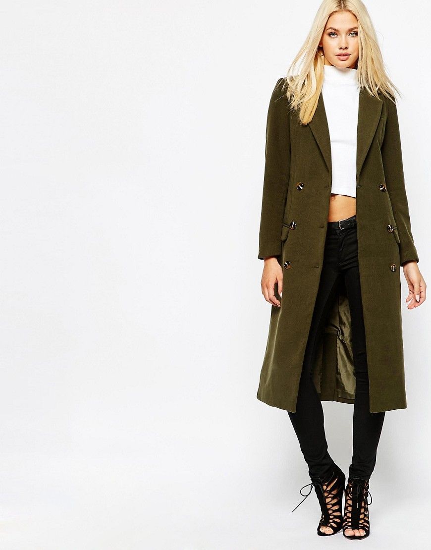 Missguided Double Breasted Tailored Coat | ASOS UK