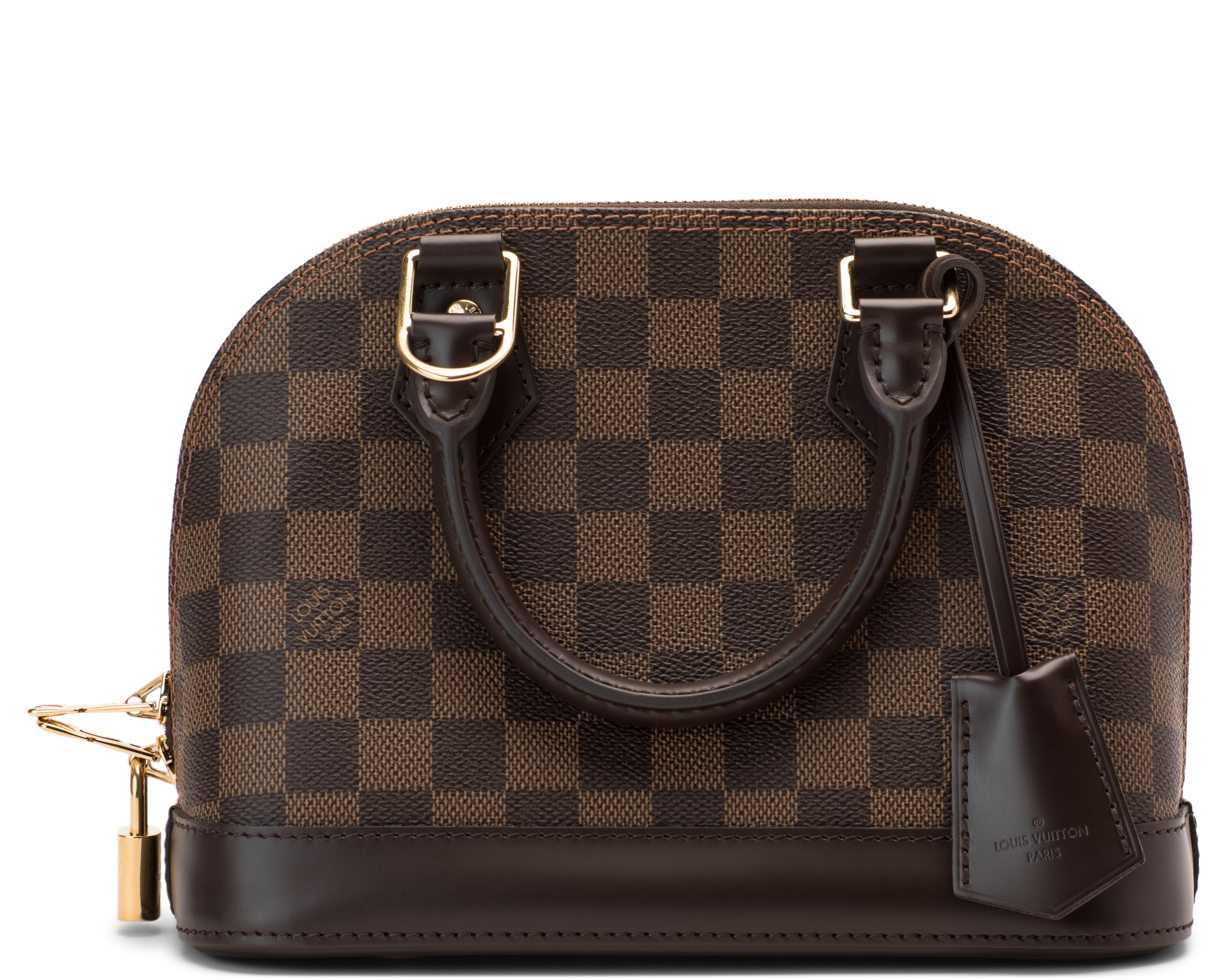 Women's Louis Vuitton Alma Damier Ebene BB Cerise Lining | StockX