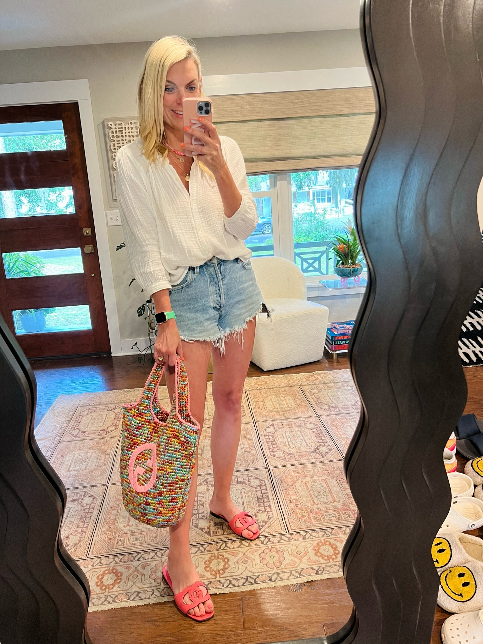 Wearing small in blouse finally back in stock 