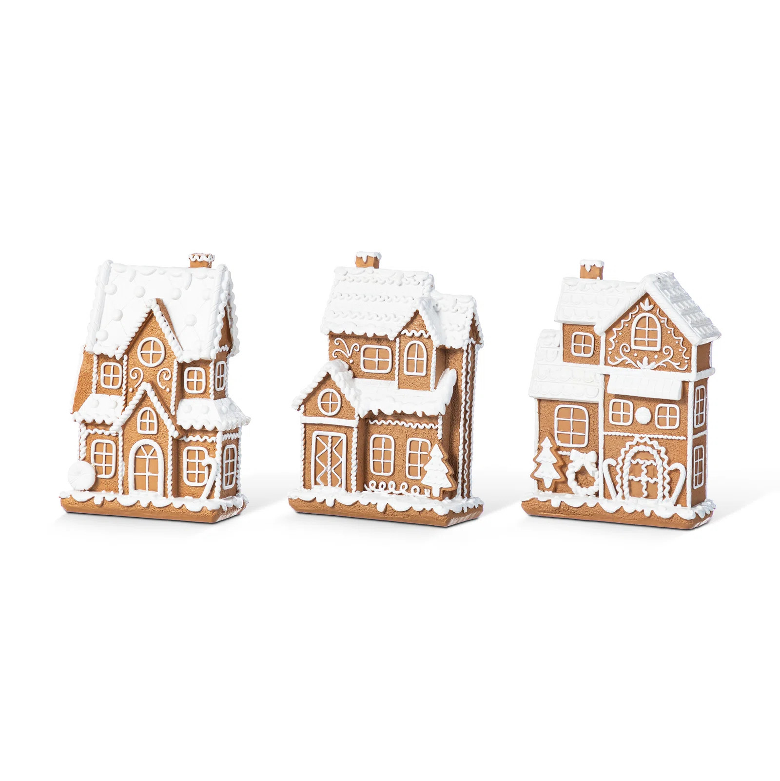 Alcott Hill® 3-Piece 5.50"H Christmas Resin Gingerbread House Table Decor | Wayfair | Wayfair North America