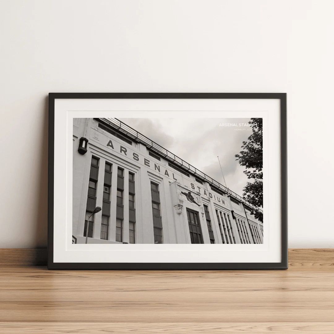 Arsenal Stadium Highbury Print, Black & White Art, Football Photography, Gift for Arsenal Fan, Ho... | Etsy (US)