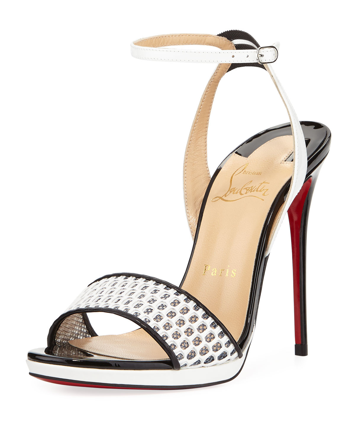 Discoport 120mm Mesh Red Sole Sandal | Bergdorf Goodman