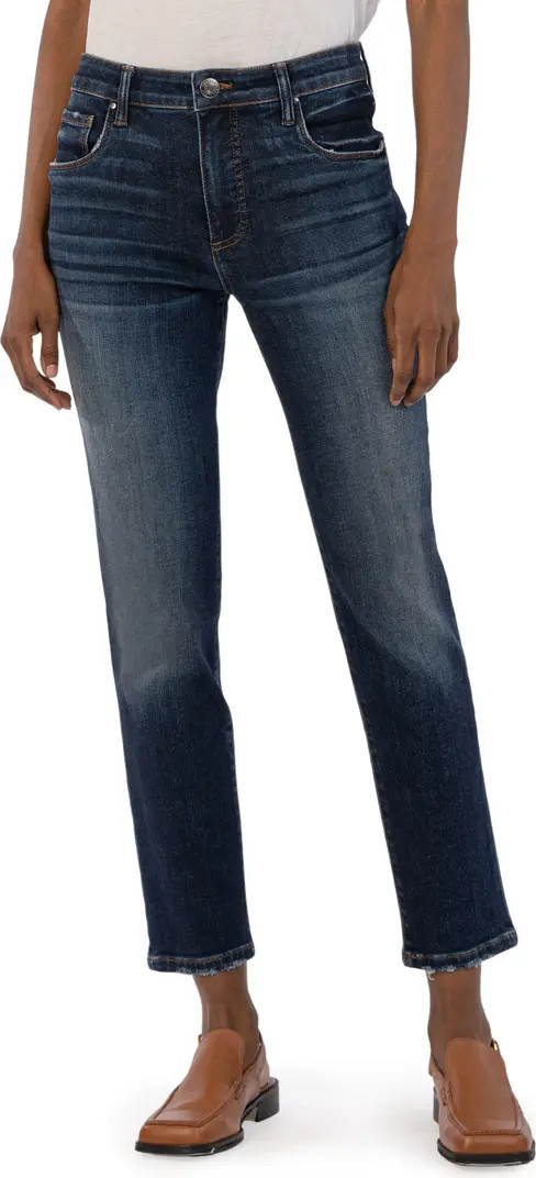 Reese Fab Ab High Waist Ankle Slim Straight Leg Jeans | Nordstrom