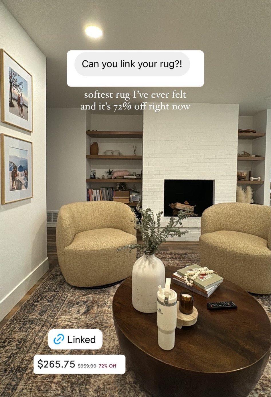 We haven’t been able to use this space enough but I love sitting down here. Rug and chairs linked!

#LTKSummerSales