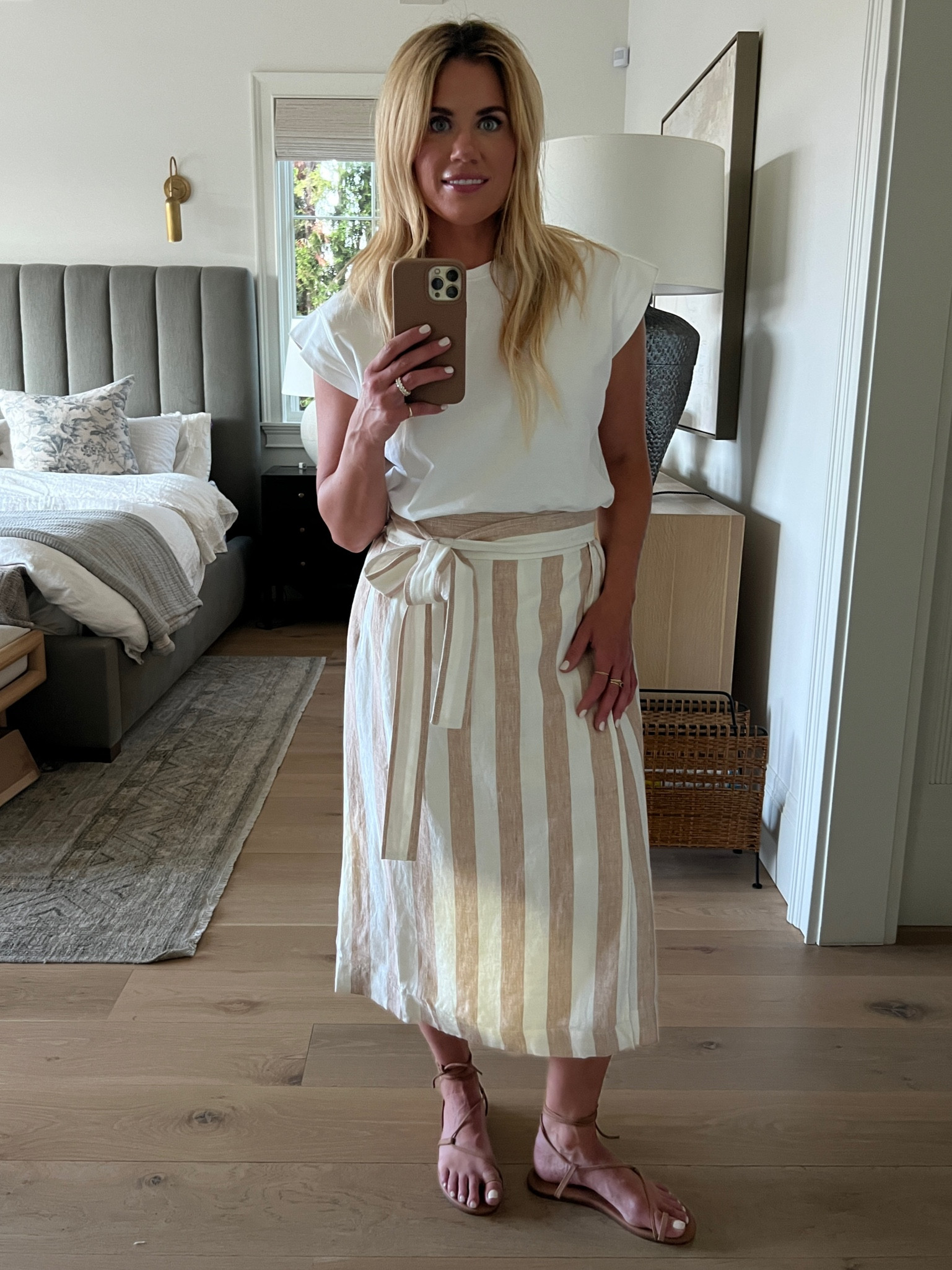 The Linen Wrap Skirt curated on LTK