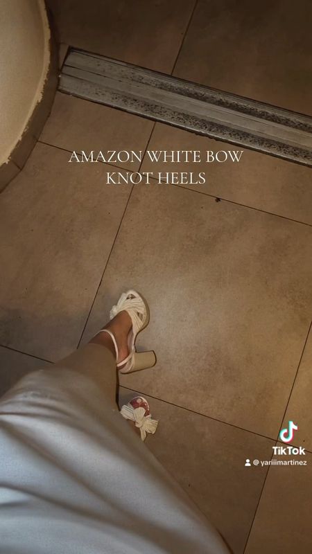 White knot platform heels 

#LTKwedding #LTKstyletip #LTKSpringSale