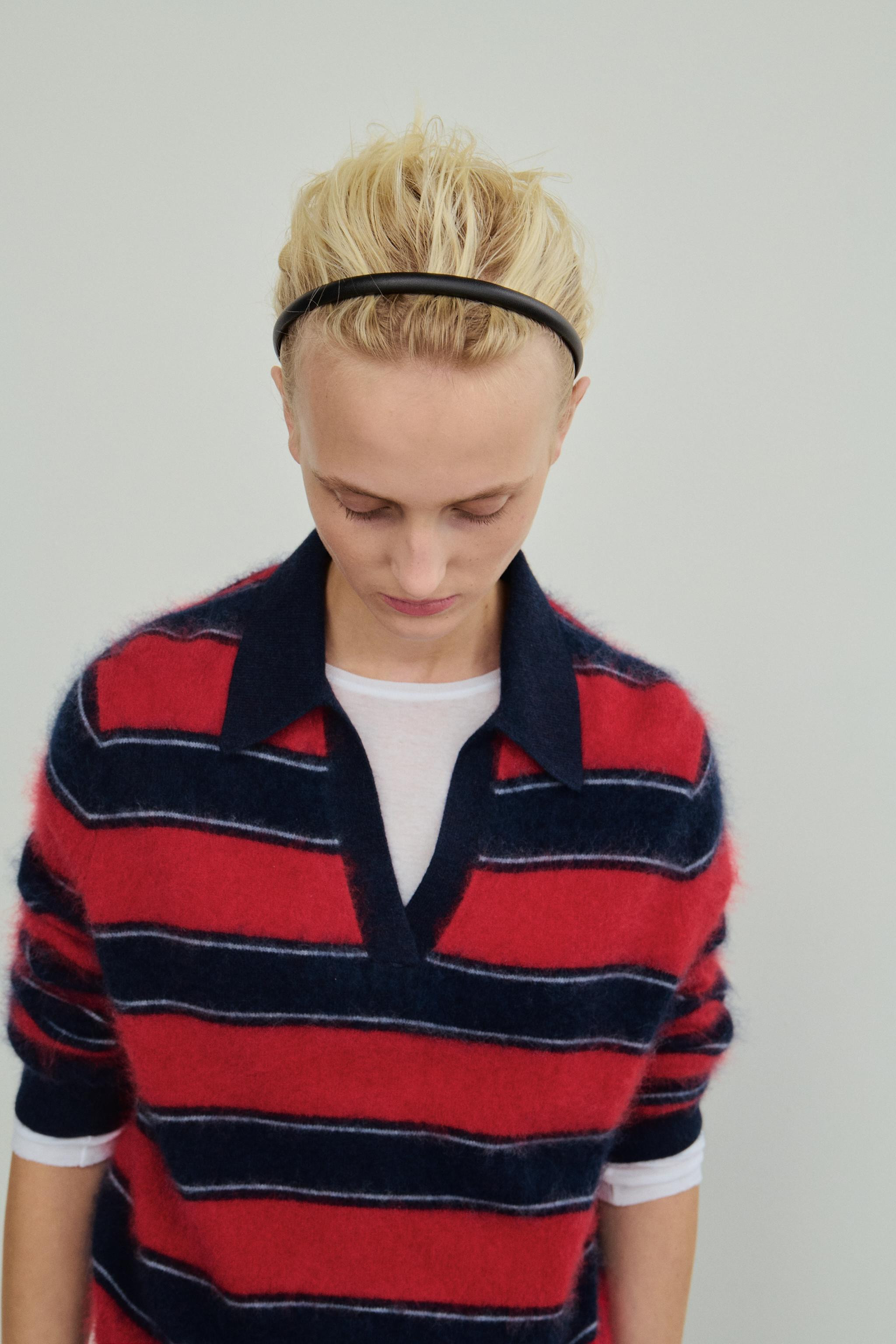 STRIPED 100% WOOL POLO JUMPER | Zara UK