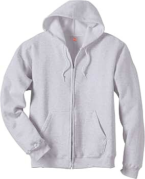 Hanes Men's Full-Zip Eco-Smart Hoodie | Amazon (US)