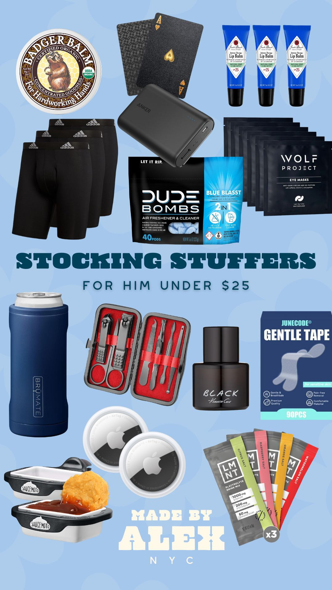 Stocking stuffers for him under $25! 


Gift guide, gift ideas, stocking stuffers, holiday gifts, christmas gifts, gifts for him

#LTKGiftGuide #LTKHoliday #LTKSeasonal