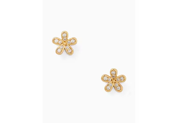 Gleaming Gardenia Flower Studs | Kate Spade Outlet