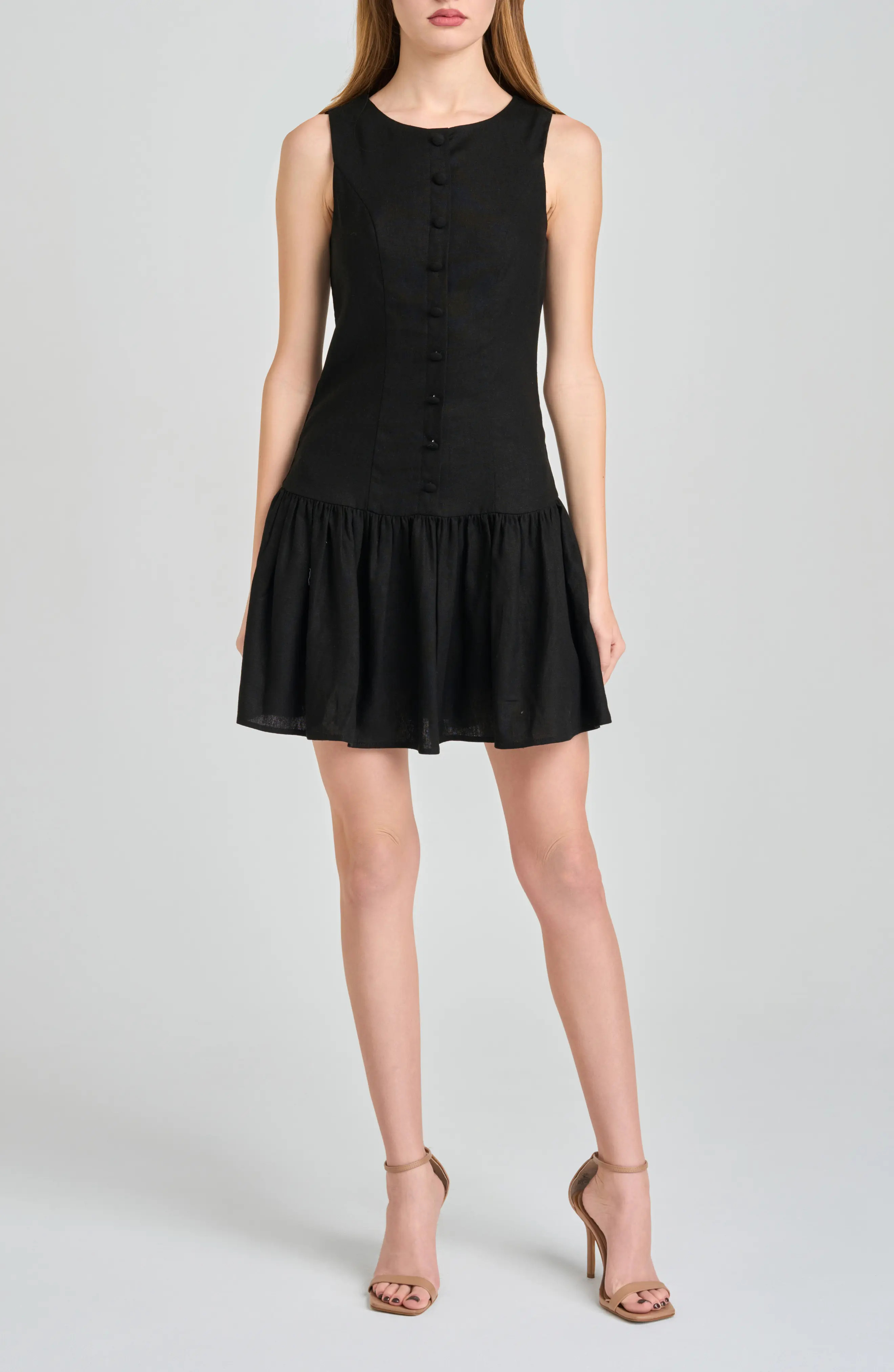 WAYF Martini Linen Blend Minidress (Women) | Nordstrom | Nordstrom