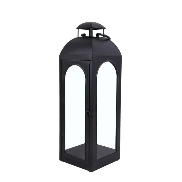 Better Homes & Gardens Metal Candle Holder Lantern, Black, Large | Walmart (US)