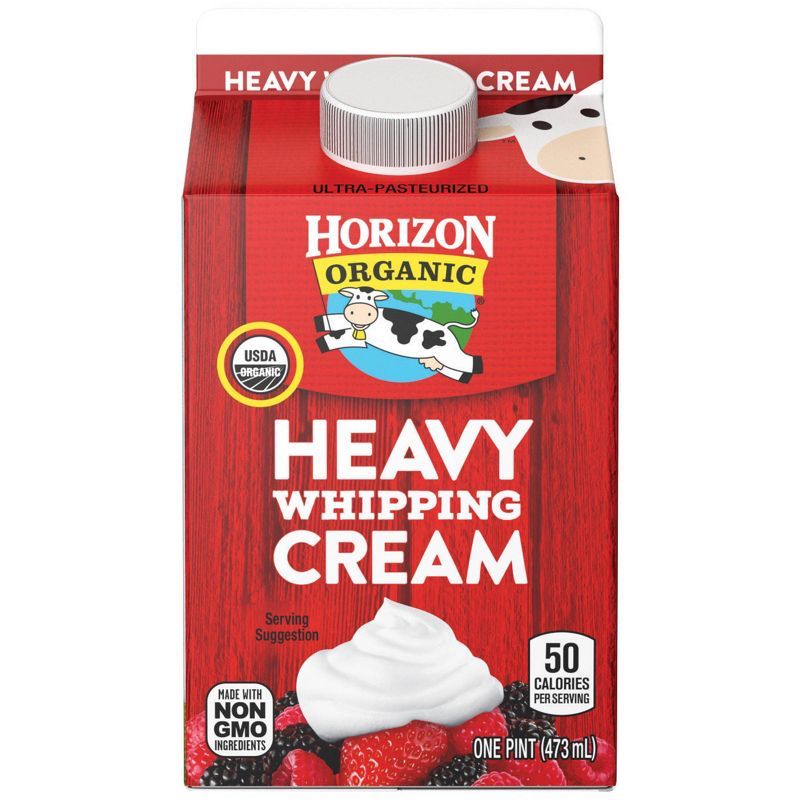 Horizon Organic Heavy Whipping Cream - 16 fl oz (1pt) | Target