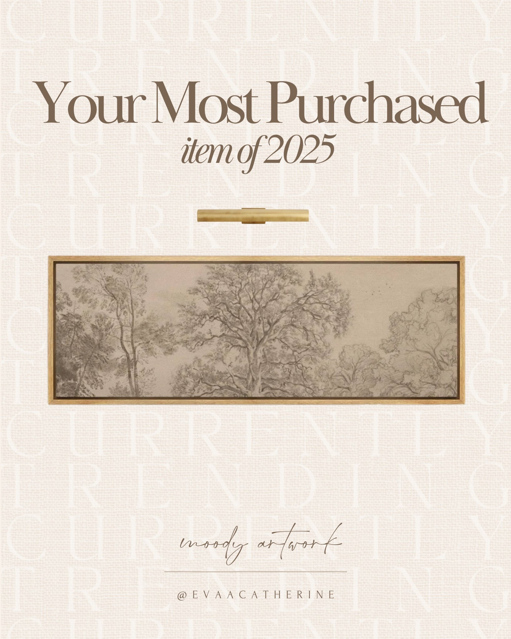 This moody artwork ended up being your most purchased item of 2025, and I completely understand why 🤎 It works beautifully in bedrooms, hallways, and living spaces and adds so much character without overpowering a room. A timeless piece that layers seamlessly into a neutral home.

#ltkmostloved #wallartinspo #neutralhome #moodydecor #homefavorites #ltkfinds #vintageinspired #homeart

#LTKHome