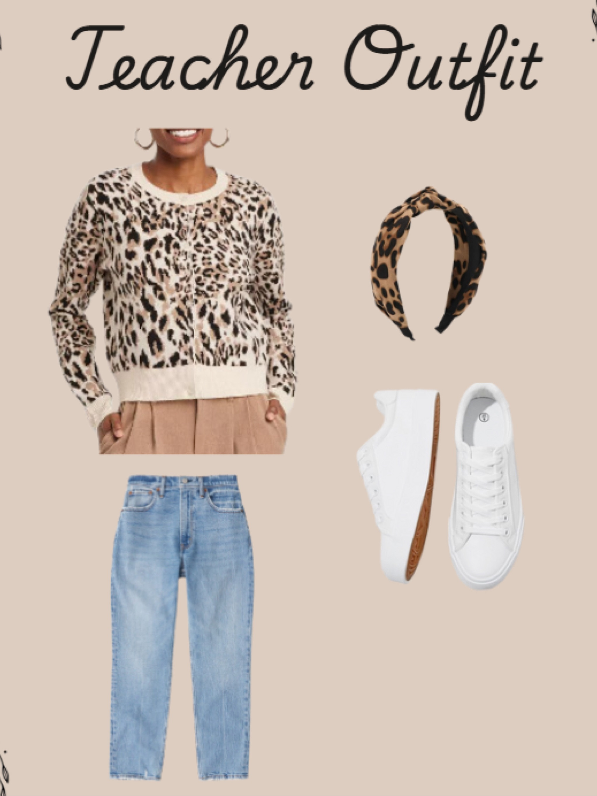 Teacher outfit cardigan leopard target amazon jeans denim abercrombie mom jeans white sneakers fashion fall fit hair accessories headband womens clothing work outfit

#LTKSeasonal #LTKStyleTip #LTKWorkwear