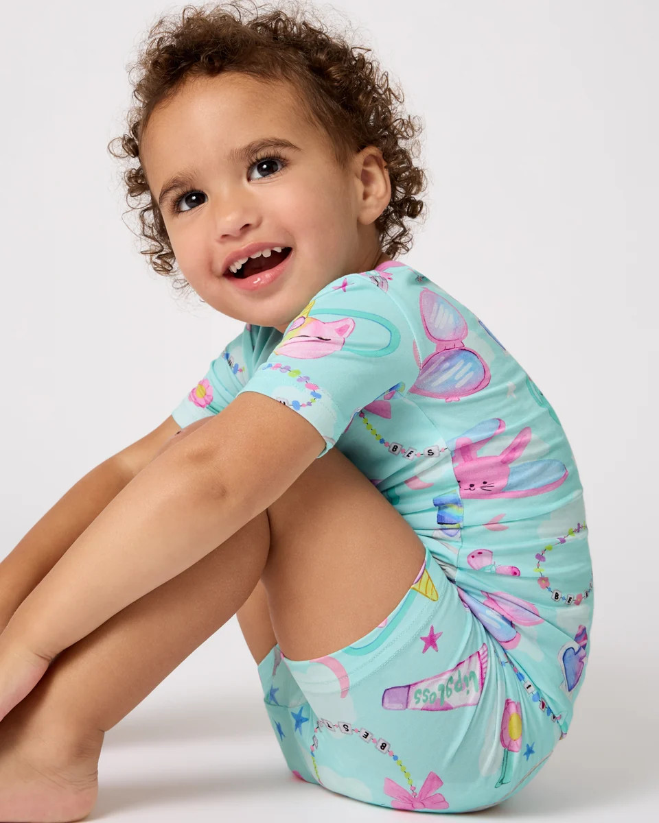 Slumber Club Two-Piece Short Sleeve & Shorts Pajama Set | Little Sleepies