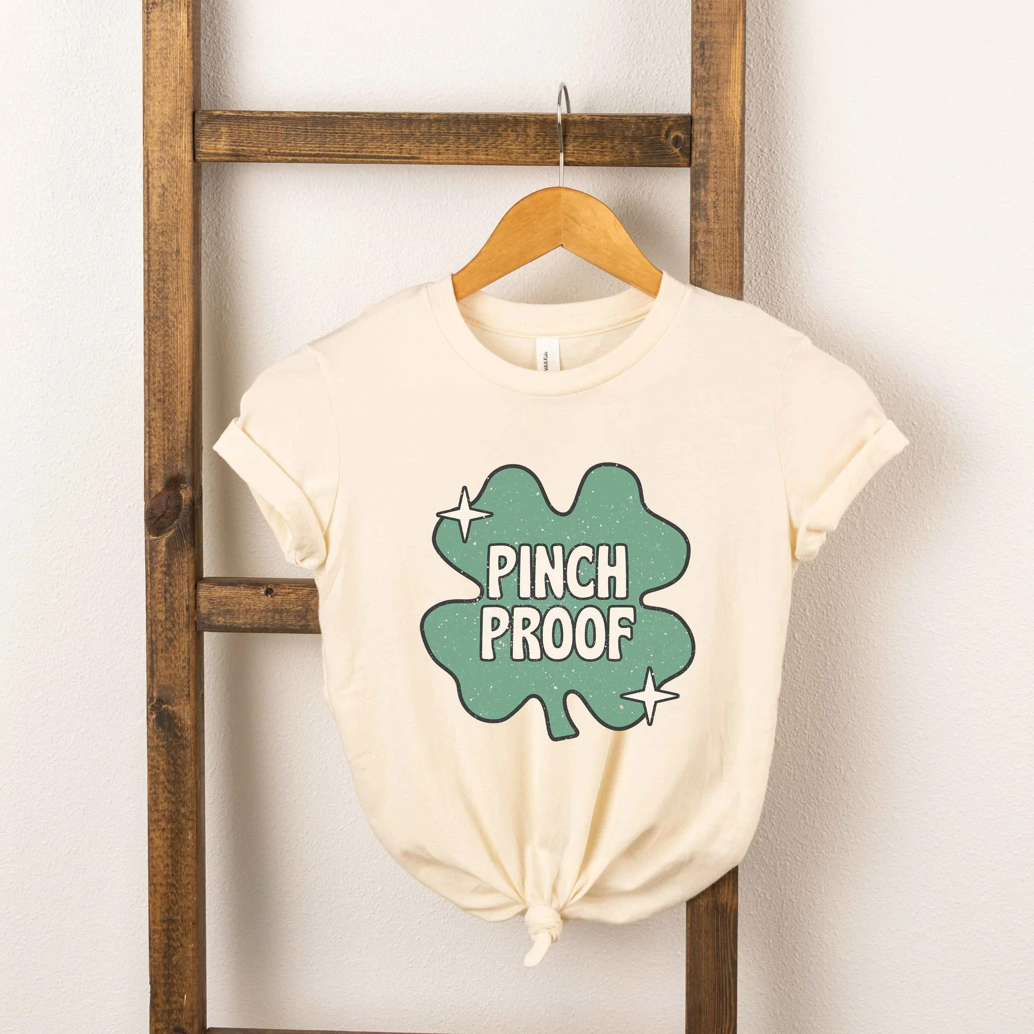 Pinch Proof Short Sleeve Tee, Cream | SpearmintLOVE