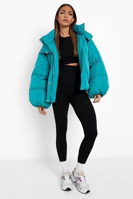 Wide Sleeve Oversized Puffer Jacket | Boohoo.com (US & CA)