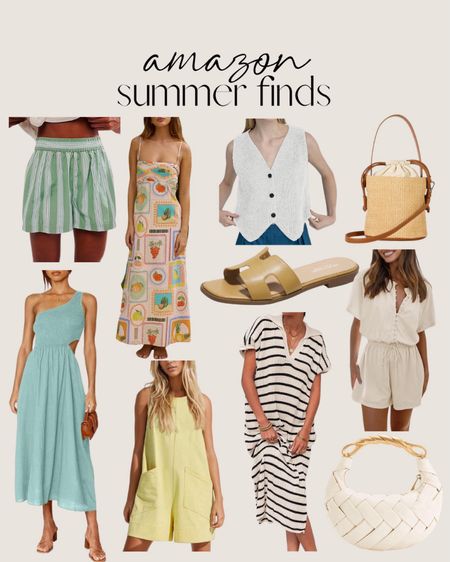 Amazon Summer finds 🙌🏻🙌🏻

Summer dress, slides, vest, handbag, romper, summer outfit 



#LTKStyleTip #LTKSeasonal #LTKFindsUnder100