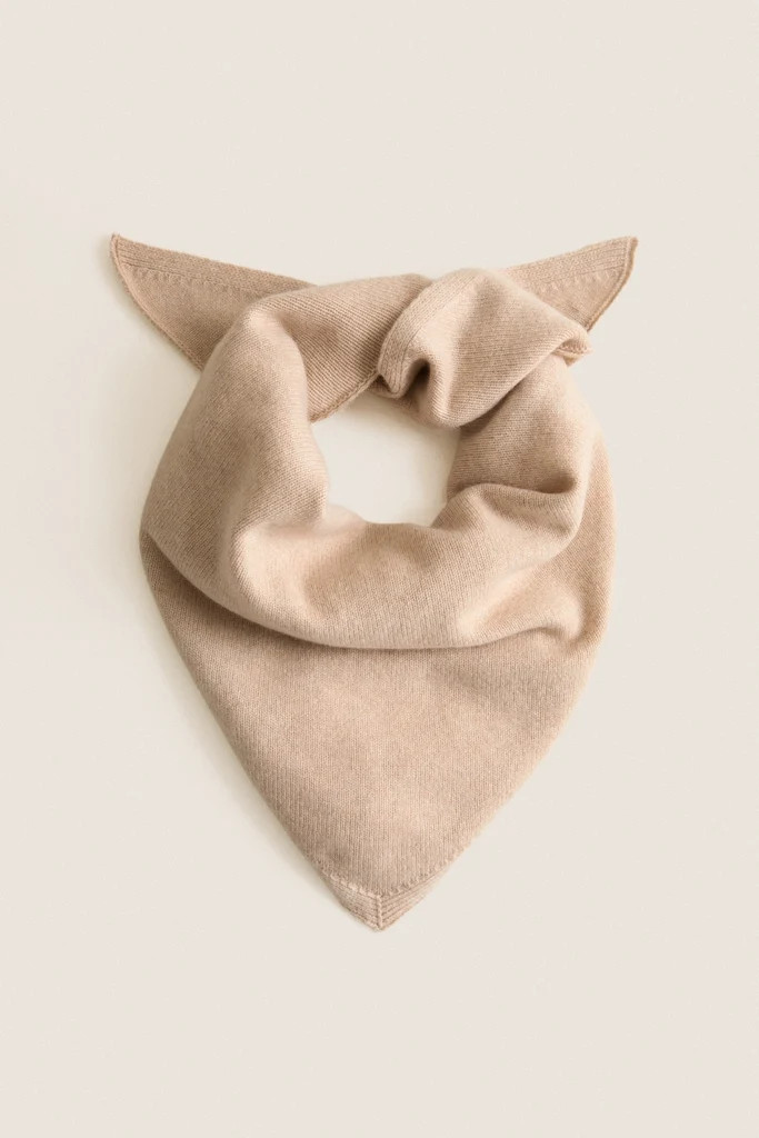 Mocha Cashmere Triangle Scarf | Tuckernuck (US)
