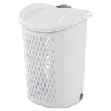 Sterilite Ultra™ Wheeled Hamper, Plastic Laundry Hamper with Wheels for Easy Transport, White | Walmart (US)