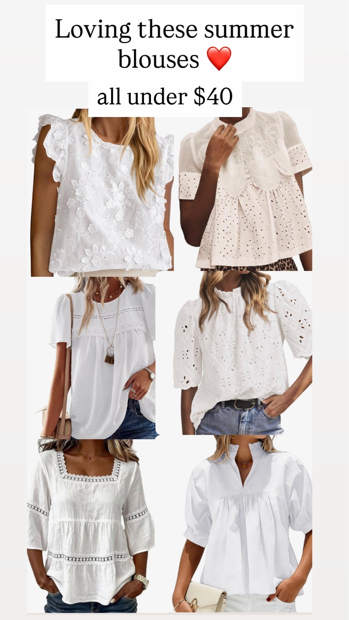 Summer blouses under $40

#LTKootd