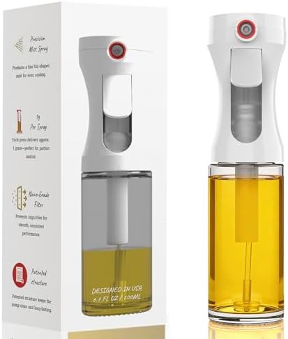 Olive Oil Sprayer for Cooking,Glass Oil Sprayer Mister Spray Bottle, 1g Per Press Oil Spritzer, O... | Amazon (US)