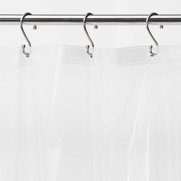 Solid Super Soft PEVA Shower Liner Clear - Room Essentials™ | Target