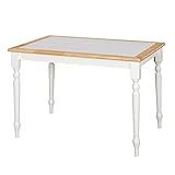 Target Marketing Systems The Tara Collection Traditional Style Tile Top Kitchen Dining Table, White/ | Amazon (US)
