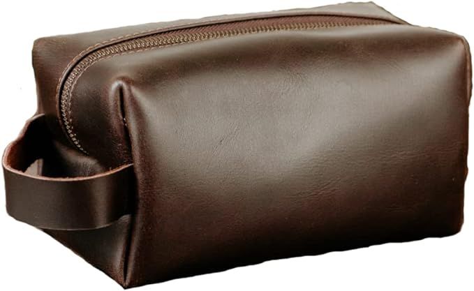 VELLAIRE Genuine Leather Toiletry Bag, leather dopp kit for mens travel toiletry bag mens toiletr... | Amazon (US)