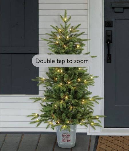 Porch Christmas Tree
#christmas
#christmastree
#smallchristmastree 
#christmasporch
#prelittree

#LTKhome #LTKunder50 #LTKSeasonal
