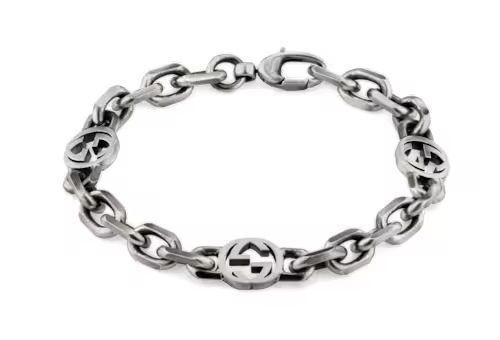 Gucci Silver bracelet with Interlocking G | Gucci (US)