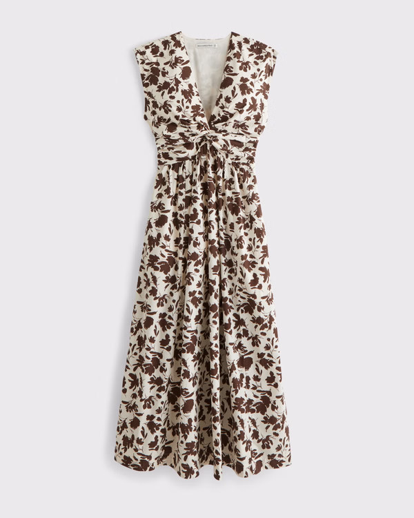Women's Twist-Front Maxi Dress | Women's Dresses & Jumpsuits | Abercrombie.com | Abercrombie & Fitch (US)