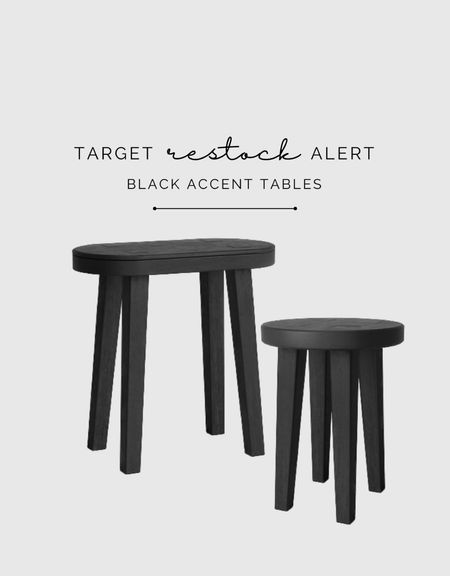 My black accent tables are back in stock at Target! These sell out quick!

#LTKhome #LTKstyletip