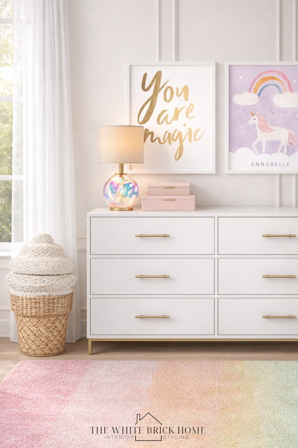 Soft, dreamy color meets everyday function - this rainbow rug instantly adds a playful, designer touch to any girls bedroom. 
🖤🖤
Girls room, girls bedroom, kids room, kids bedroom, girls room decor, girls room dresser, girls room hamper, unicorn bedroom, unicorn room, girls room ideas, toddler girl, rainbow bedroom, rainbow bedroom, girls room rug, girls room wall art, girls room table lap, girls room furniture, unicorn bedroom, girls room wayfair dresser, wayfair, minted, pottery barn kids 


#LTKHome #LTKKids #LTKmomlife