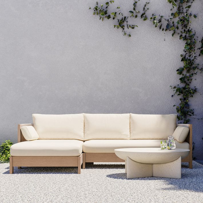 Porto Outdoor 2-Piece Chaise Sectional (105") | West Elm (US)