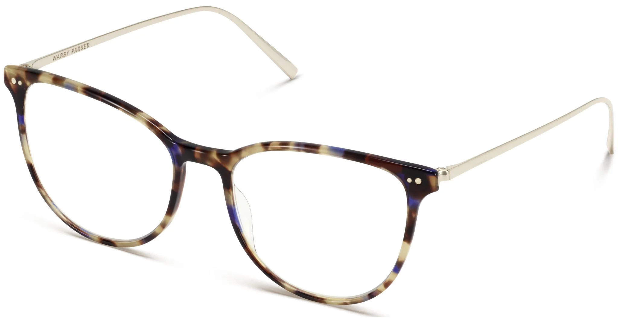 Maren Eyeglasses in Violet Magnolia with Polished Gold | Warby Parker (US)
