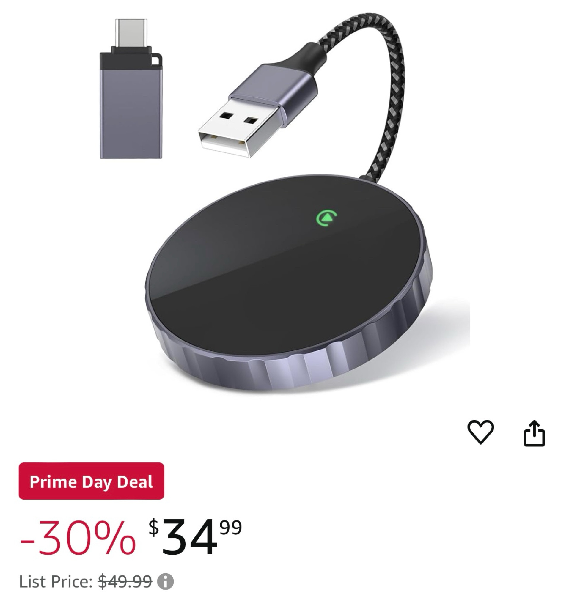 Prime Day Deal : If you have Apple CarPlay, this makes it wireless. I have a love  

#LTKFindsUnder50 #LTKTravel #LTKSaleAlert