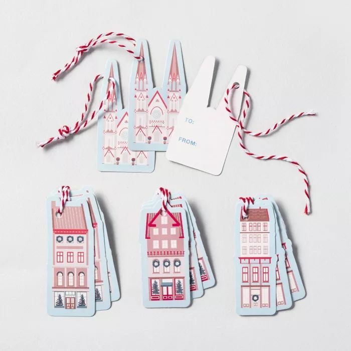 12ct City Scene Holiday Gift Tag Set - Hearth & Hand™ with Magnolia | Target