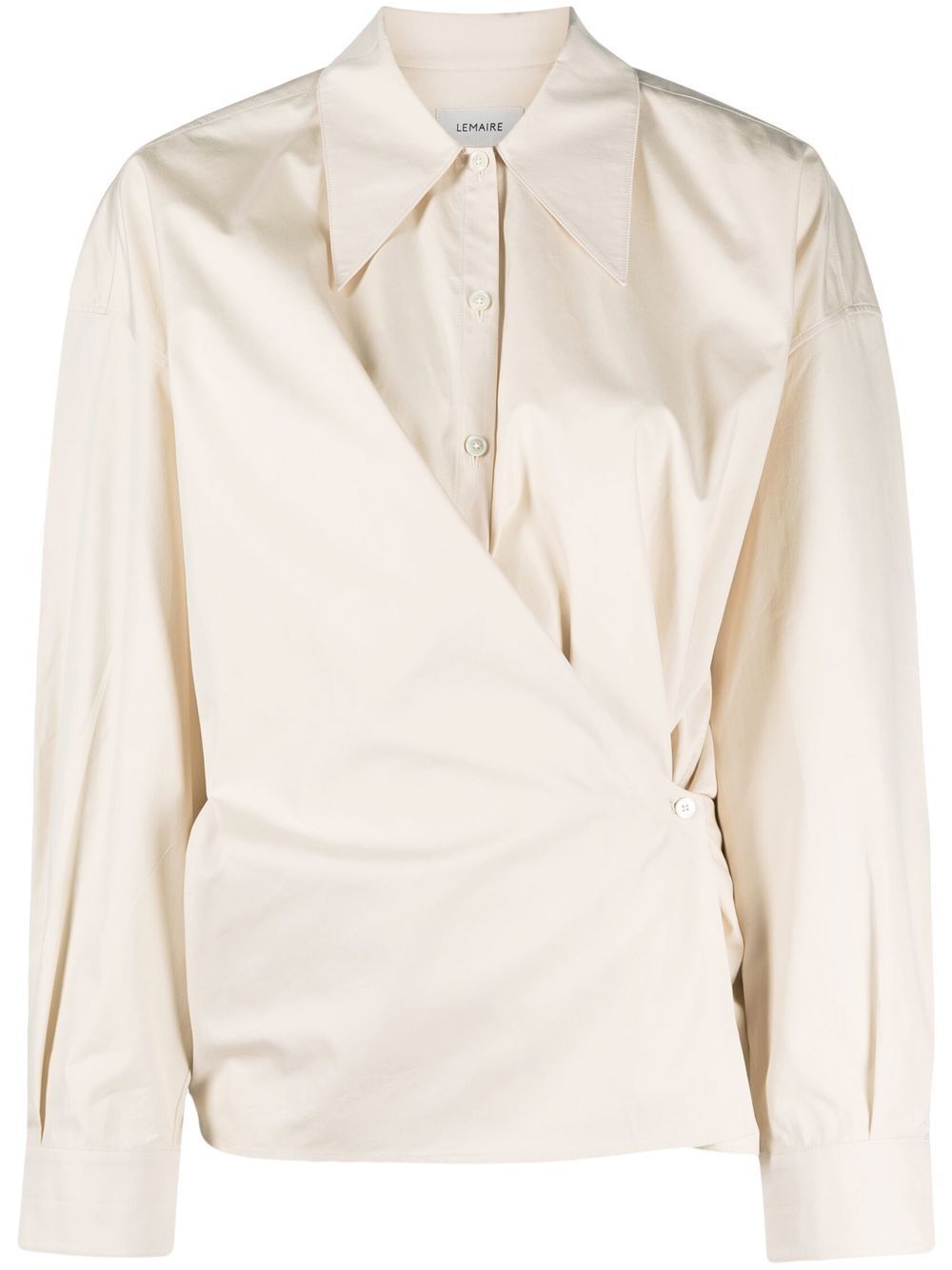 Lemaire off-centre Twisted Shirt - Farfetch | Farfetch Global