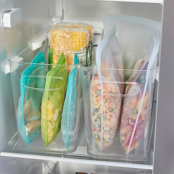 InterDesign Linus Divided Freezer Bins | The Container Store